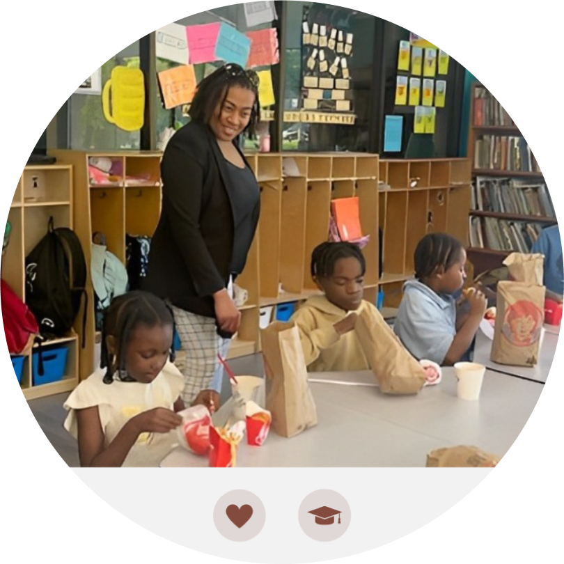 photo of dr. andrea peters spending her time with children in the community