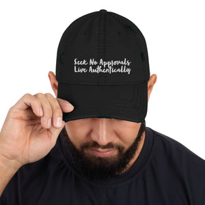 Seek No Approvals Distressed Hat