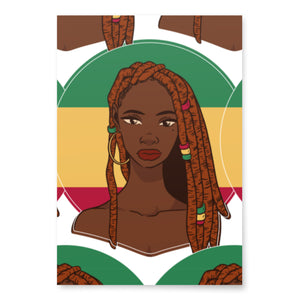 Wrapping paper sheets (Beautiful Black Woman)