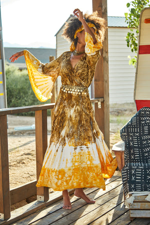 Berkeley Bohemian Wrap  Dress - Island Tribe