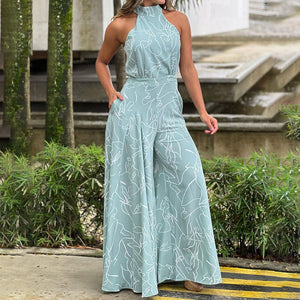 Sleeveless long jumpsuit