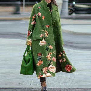 2023 Winter Elegant Wool Blend Cardigan Coat