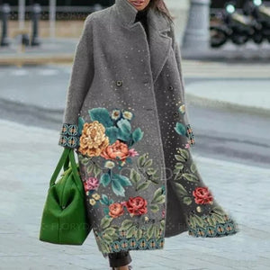 2023 Winter Elegant Wool Blend Cardigan Coat