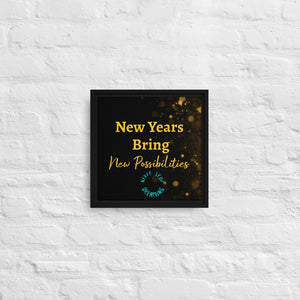 30% OFF-Framed canvas "New Years"