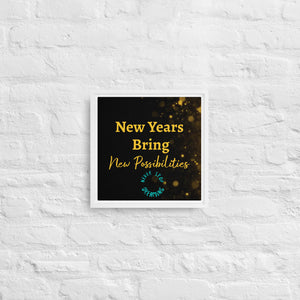 30% OFF-Framed canvas "New Years"