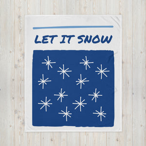 Throw Blanket "Let It Snow"